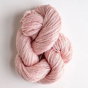 Yarn Flax and Twine Daytime Linen Fingering Sock 1 Blush Pink Knit Crochet NWT